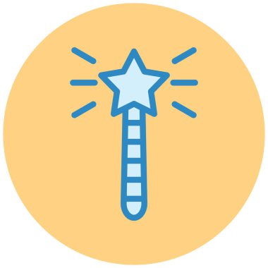 Sihirli değnek. Basit resimleme