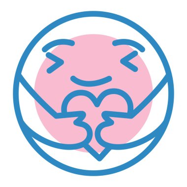 Yüz ifadesi vektör illüstrasyonu