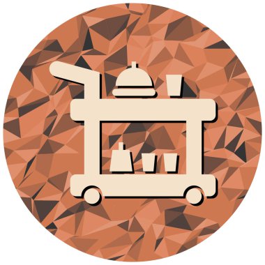 Yiyecek ve içecek sembolünün vektör çizimi