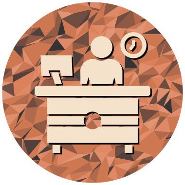 Sandalyedeki bir adamın vektör çizimi