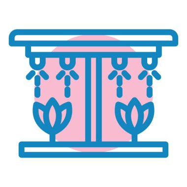 bitki vektörü simgesi modern basit tasarım