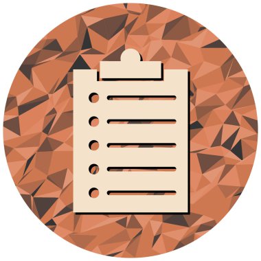 Kontrol listesi simgesi, vektör illüstrasyonu