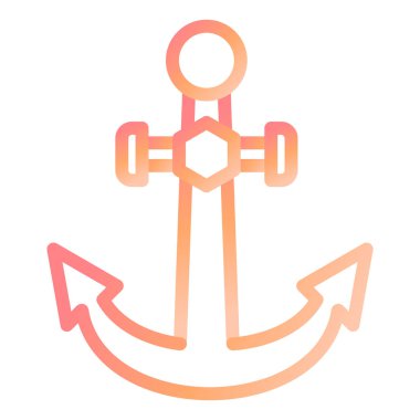 Çapa modern simge vektör illüstrasyonu 