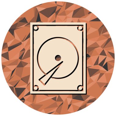 Tek bir simgenin vektör illüstrasyonu