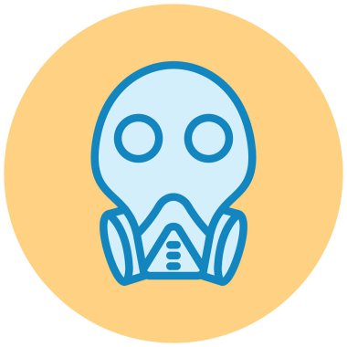 Maske. Web simgesi vektör illüstrasyonu