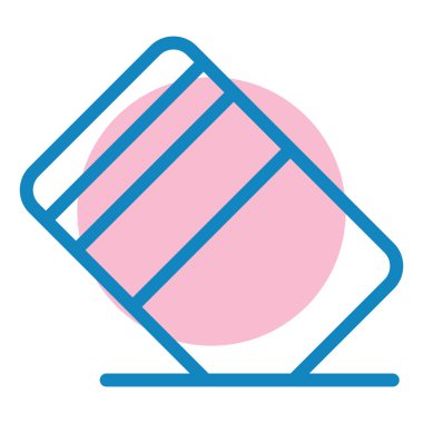 silgi simgesi, vektör illüstrasyonu basit tasarım