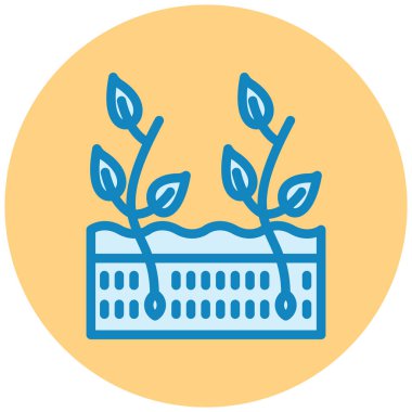 Bitki. Web simgesi basit illüstrasyon