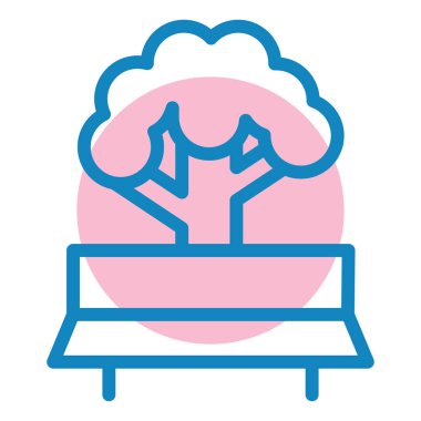 Beyin. Web simgesi basit illüstrasyon