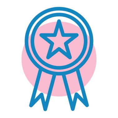 Madalya. Web simgesi basit illüstrasyon