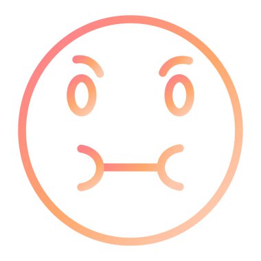 Ağız Tam Modern ikon vektör illüstrasyonu 