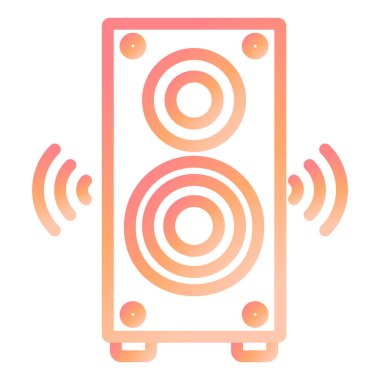 hoparlör modern ikon vektör illüstrasyonu 