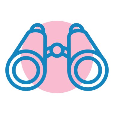 dürbün simgesi vektör illüstrasyonu