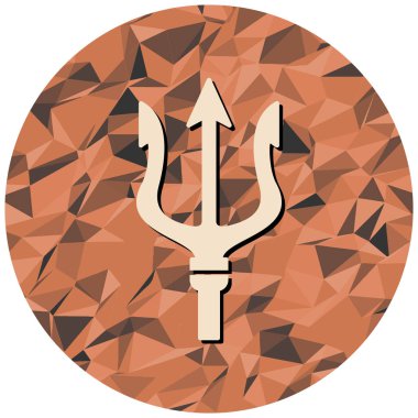 Mızrak simgesi, vektör çizimi basit tasarım