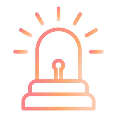 Siren sesi. Web simgesi basit illüstrasyon 