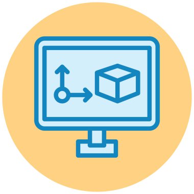 Teslimat. Web simgesi basit illüstrasyon