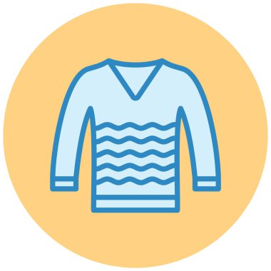 Kıyafetler. Web simgesi vektör illüstrasyonu