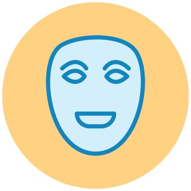 Yüz maskesi. Web simgesi