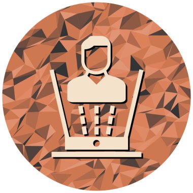 Basit vektör illüstrasyonu, web simgesi 