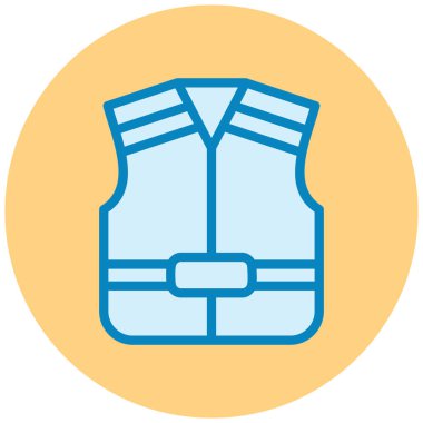 Cankurtaran yeleği. Web simgesi basit illüstrasyon