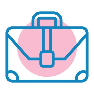 evrak çantası simgesi, vektör illüstrasyonu