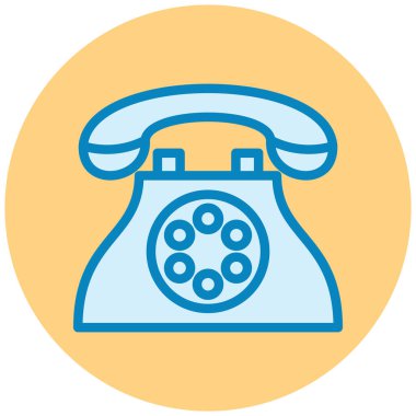 - Telefon. Web simgesi basit illüstrasyon