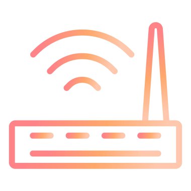 WIFI Yönlendirici Modern ikon vektör çizimi 