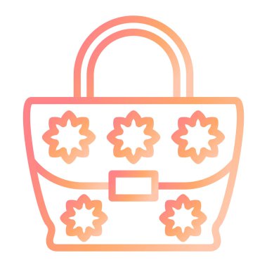 Çanta modern simge vektör illüstrasyonu 