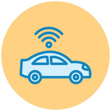 - Araba. Web simgesi basit illüstrasyon