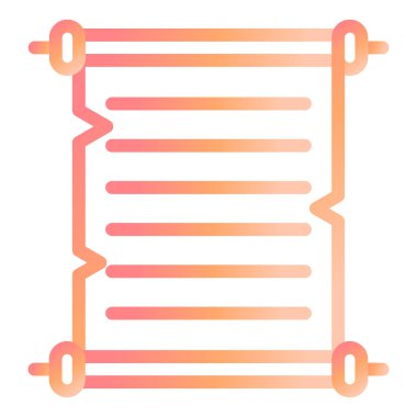 Antik Parşömen Modern ikon vektör çizimi 