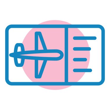 seyahat simgesi vektör çizimi