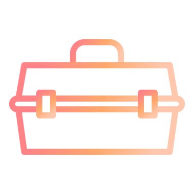 Alet çantası. Web simgesi basit tasarım