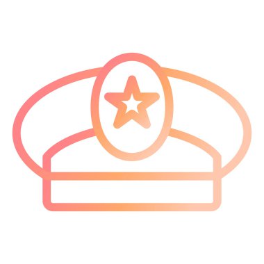 Kaptan Şapka. Web simgesi basit illüstrasyon 