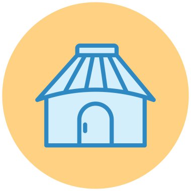 Yiyecek ve içecek çizgisi simgesinin vektör çizimi