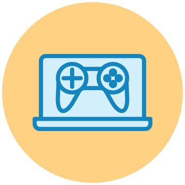 Oyun kolu. Web simgesi basit illüstrasyon