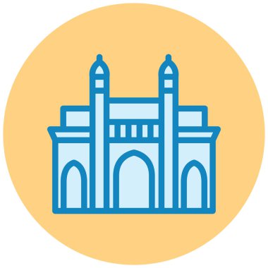 Kiliseye. Web simgesi basit illüstrasyon