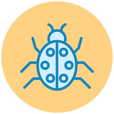 Böcek. Web simgesi basit illüstrasyon