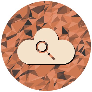 Bulut. Web simgesi basit tasarım