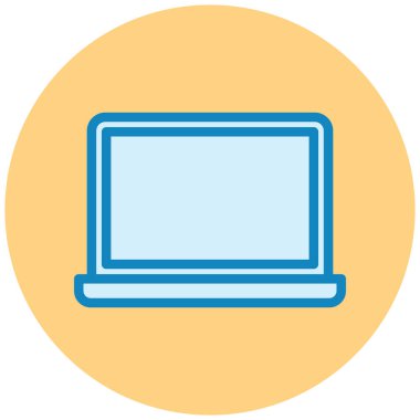 Bilgisayar. Web simgesi basit illüstrasyon