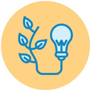 Ampul. Web simgesi basit tasarım