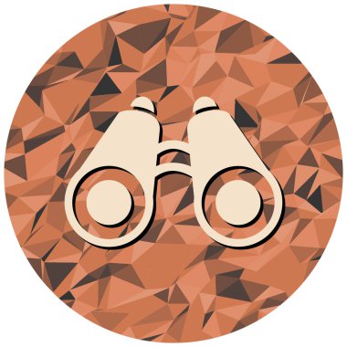 dürbün simgesi. vektör illüstrasyonu