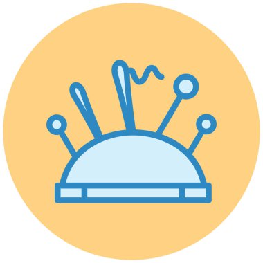 iğne ya da iğne vektör simgesi