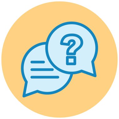 Konuş. Web simgesi basit illüstrasyon