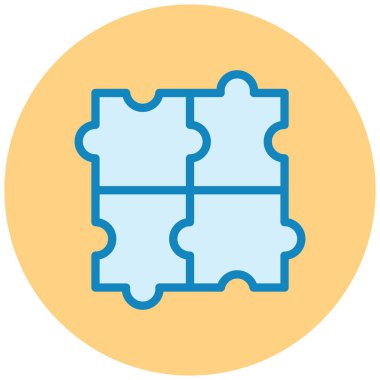 Bulmaca. Web simgesi basit illüstrasyon