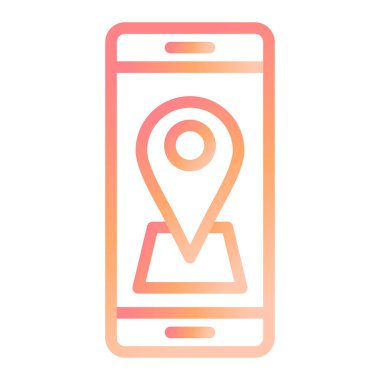 gps. Web simgesi basit illüstrasyon 