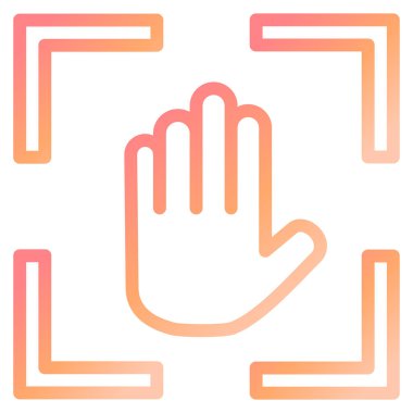 Modern simge vektör resimlemesini elle tara 