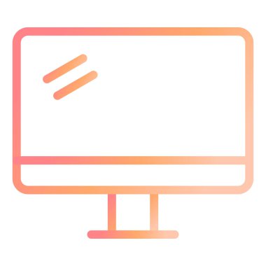 Ekran simge vektör çizim 