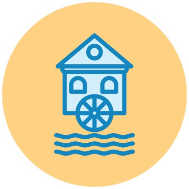 Deniz simgesinin vektör illüstrasyonu