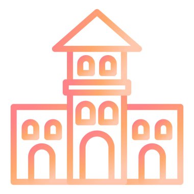 Kumdan kale. Web simgesi basit tasarım