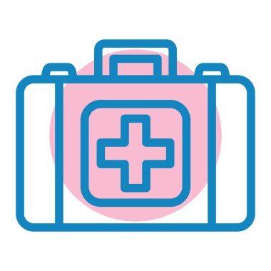 İlk yardım kiti vektör illüstrasyonu