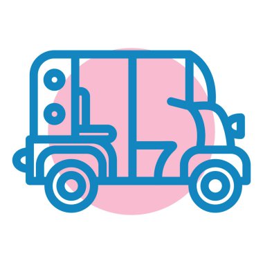 Kamyon. Web simgesi basit illüstrasyon